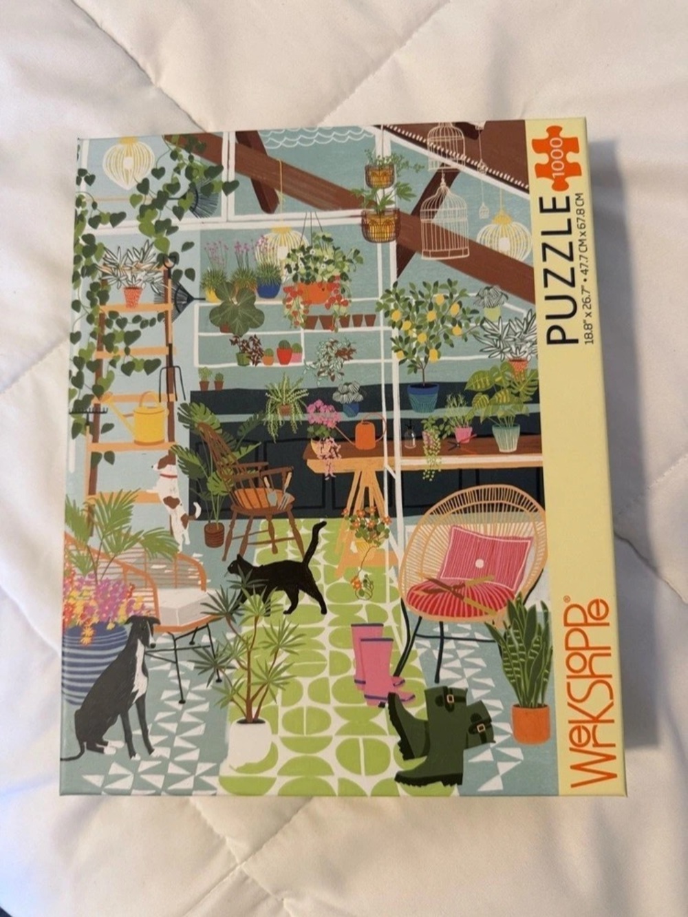 Werkshoppe Greenhouse Friends 1000-Piece Puzzle Multicolor